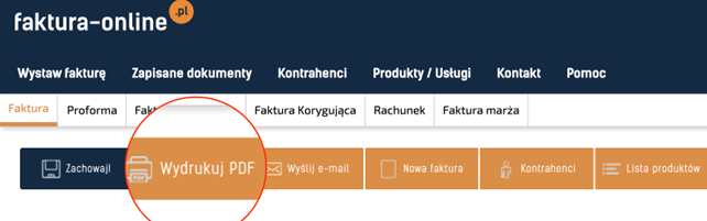 Jak pobrać fakturę pdf