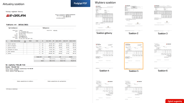 Jakie są wzory faktury