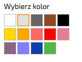 Personalizacja kolorystyki faktury