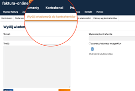 Wysyłka wiadomości do klienta z programu