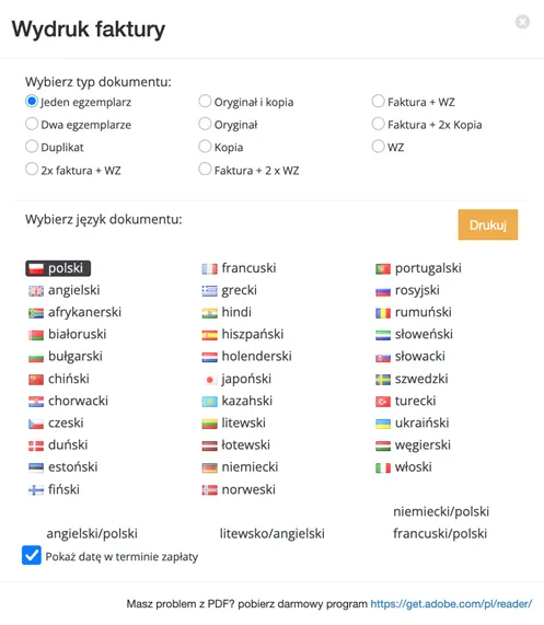 Jak wystawić fakturę w języku obcym?